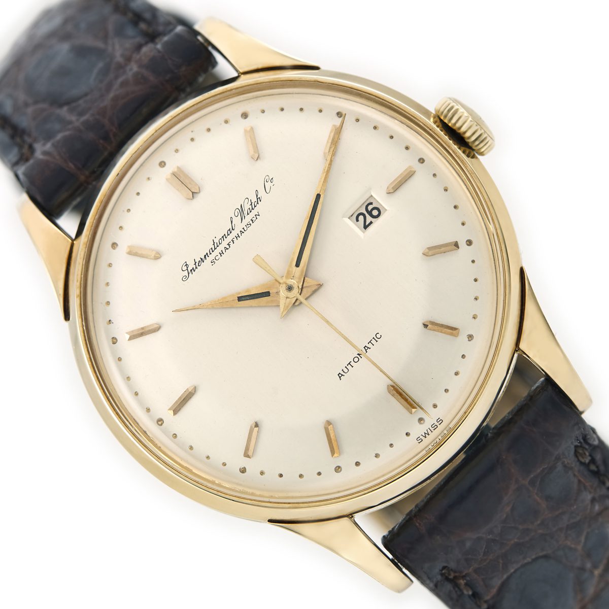 IWC Cal.8521 Automatic 14ct 1953 Vintage Gold Watches