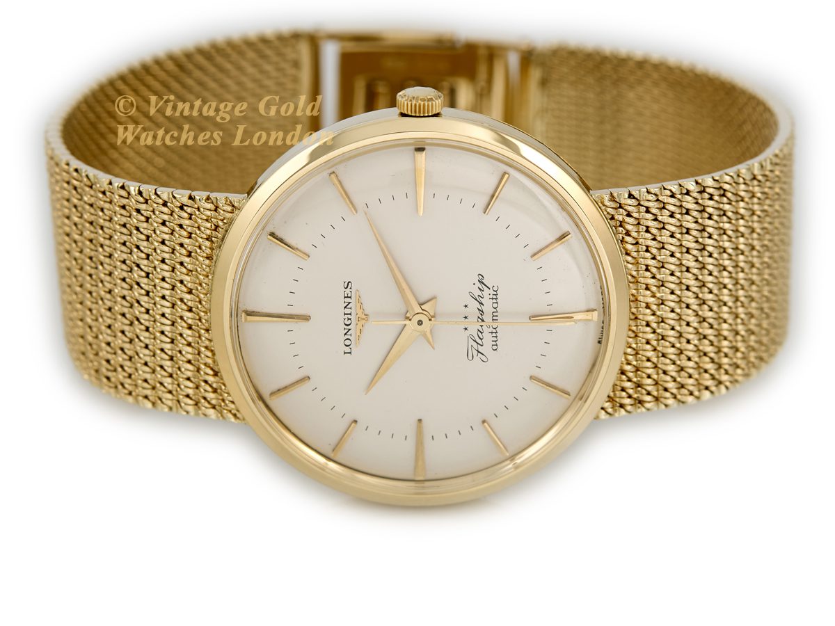 Longines 18ct gold mens watch sale