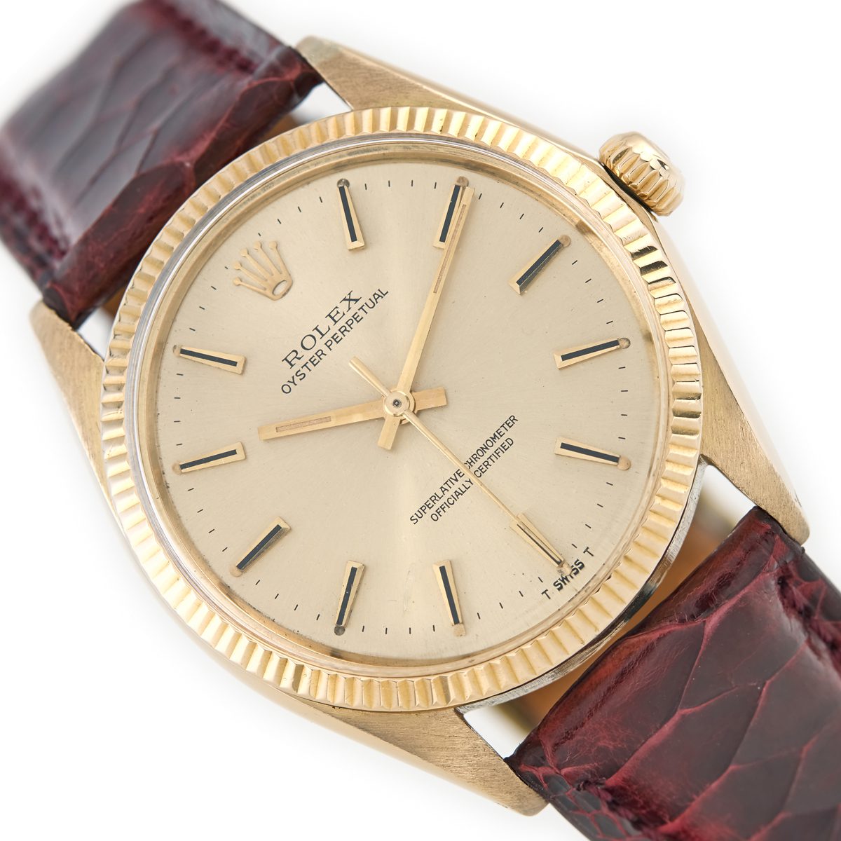 Rolex Oyster Perpetual Ref.1005 18ct 1970 Vintage Gold Watches