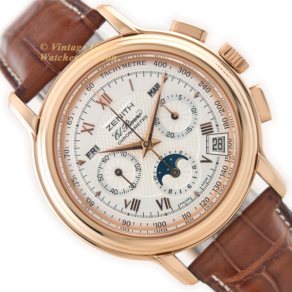 ZENITH  EL PRIMERO, REF G583 YELLOW GOLD