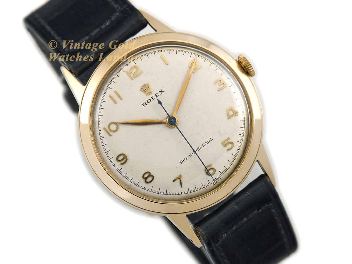 Old gold top rolex watch