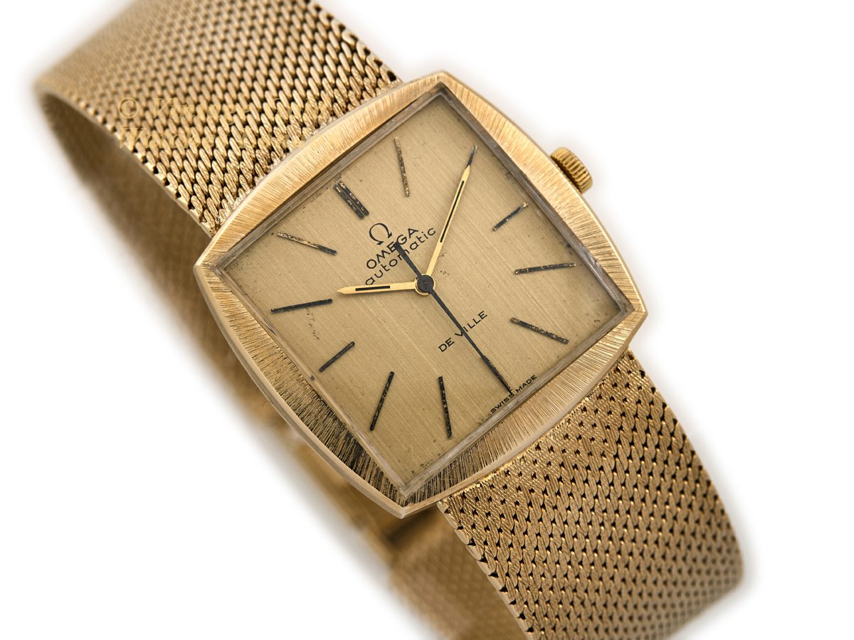 Omega De Ville Automatic Cal.711 9ct 1969 Vintage Gold Watches