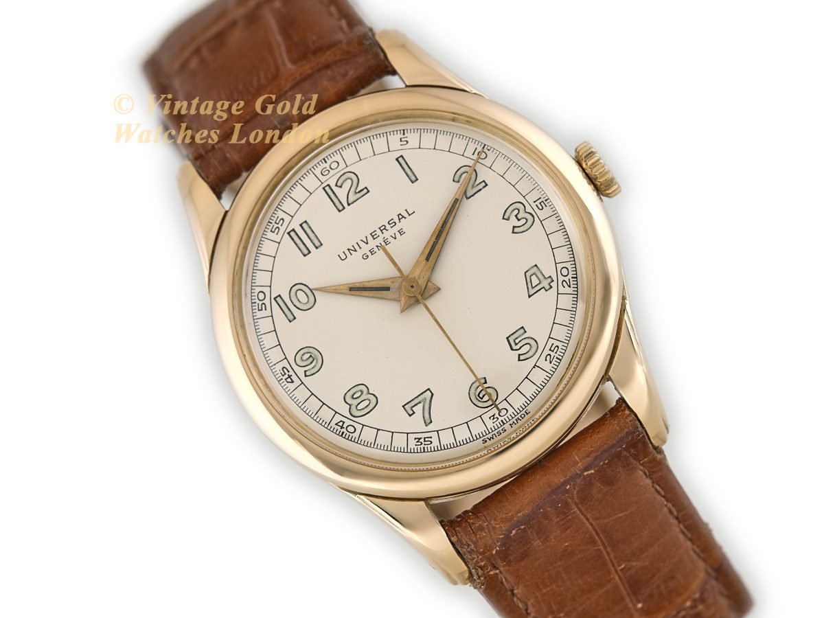 Universal Geneve Cal.263 18ct 1946 Vintage Gold Watches
