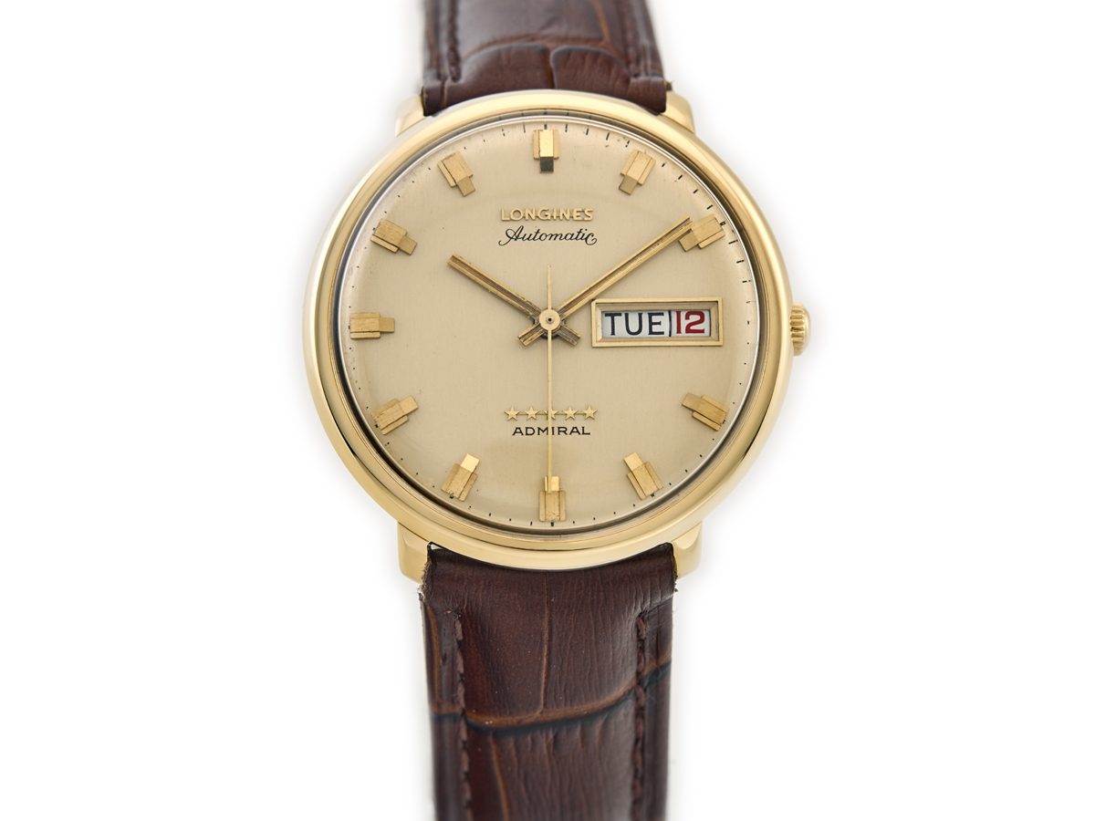 Longines Admiral Automatic Cal.508 18ct 1973 Vintage Gold Watches