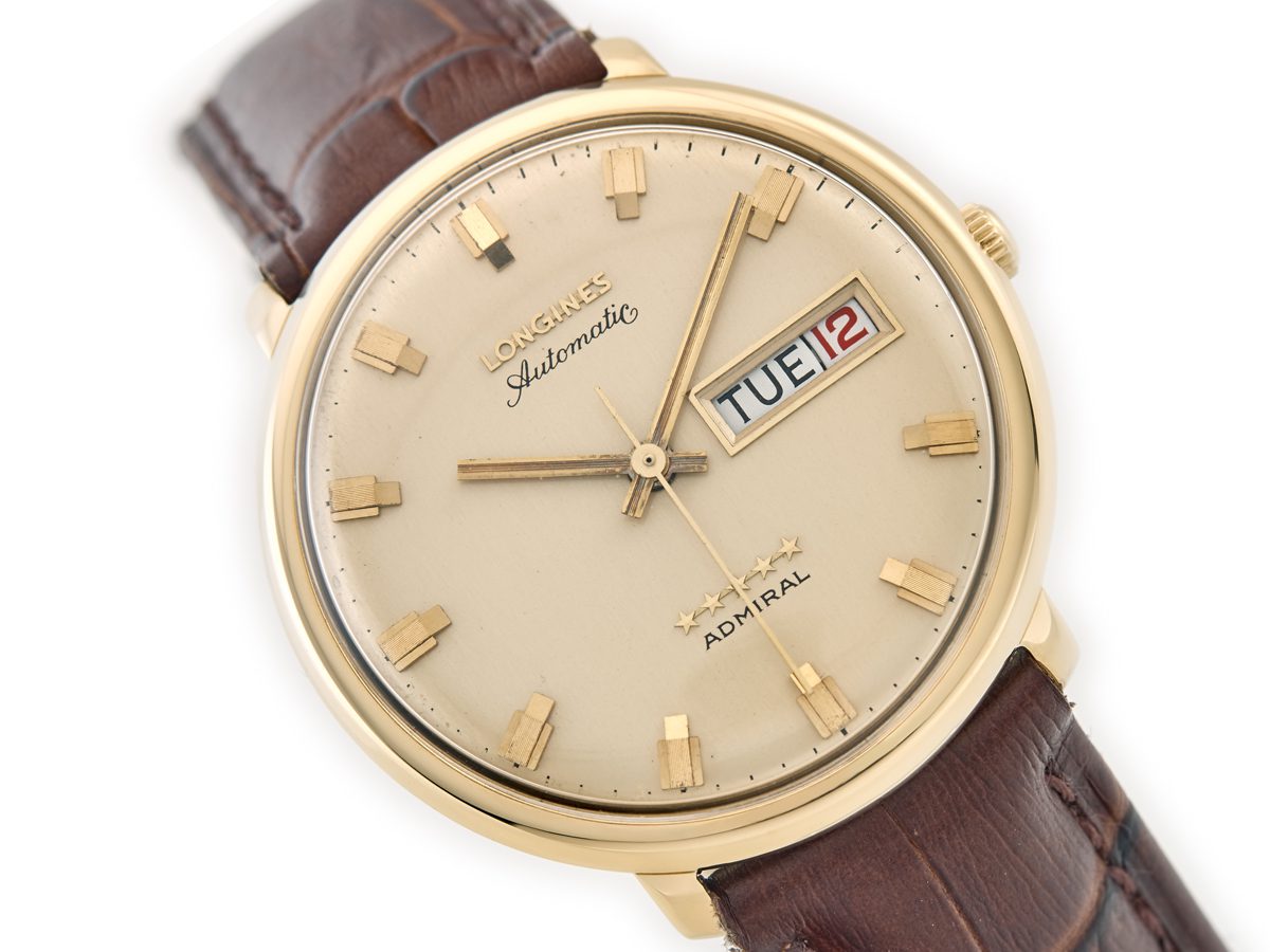Longines Admiral Automatic Cal.508 18ct 1973 Vintage Gold Watches