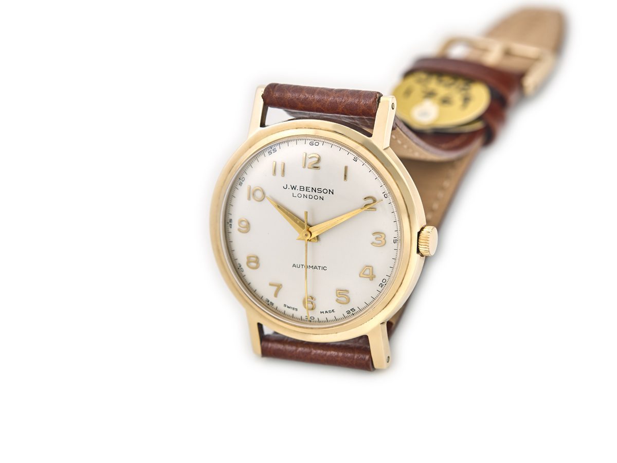 J.W.Benson Automatic Cal.2451 9ct 1965 Vintage Gold Watches