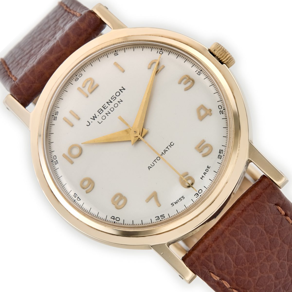 J.W.Benson Automatic Cal.2451 9ct 1965 Vintage Gold Watches