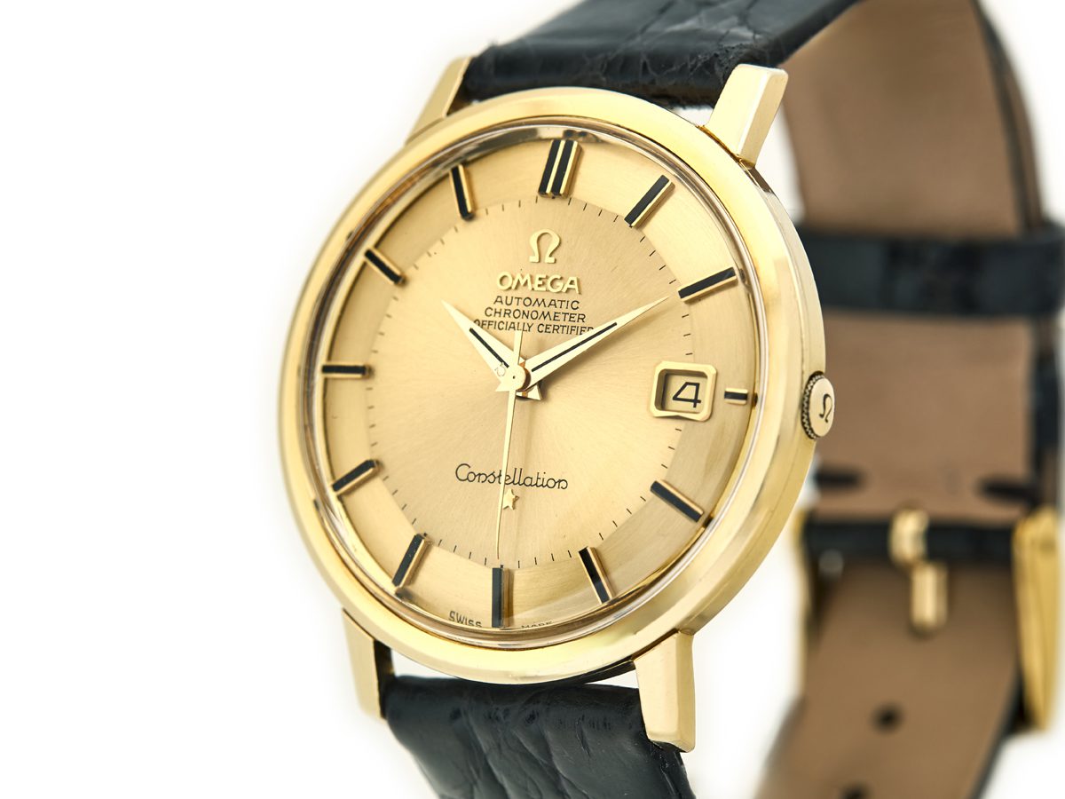 Omega Constellation Pie Pan Cal.561 18ct 1966 Vintage Gold Watches