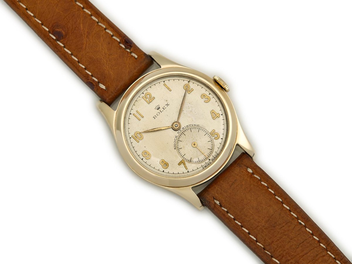 Rolex Precision solid gold bracelet watch vintage ca 1960