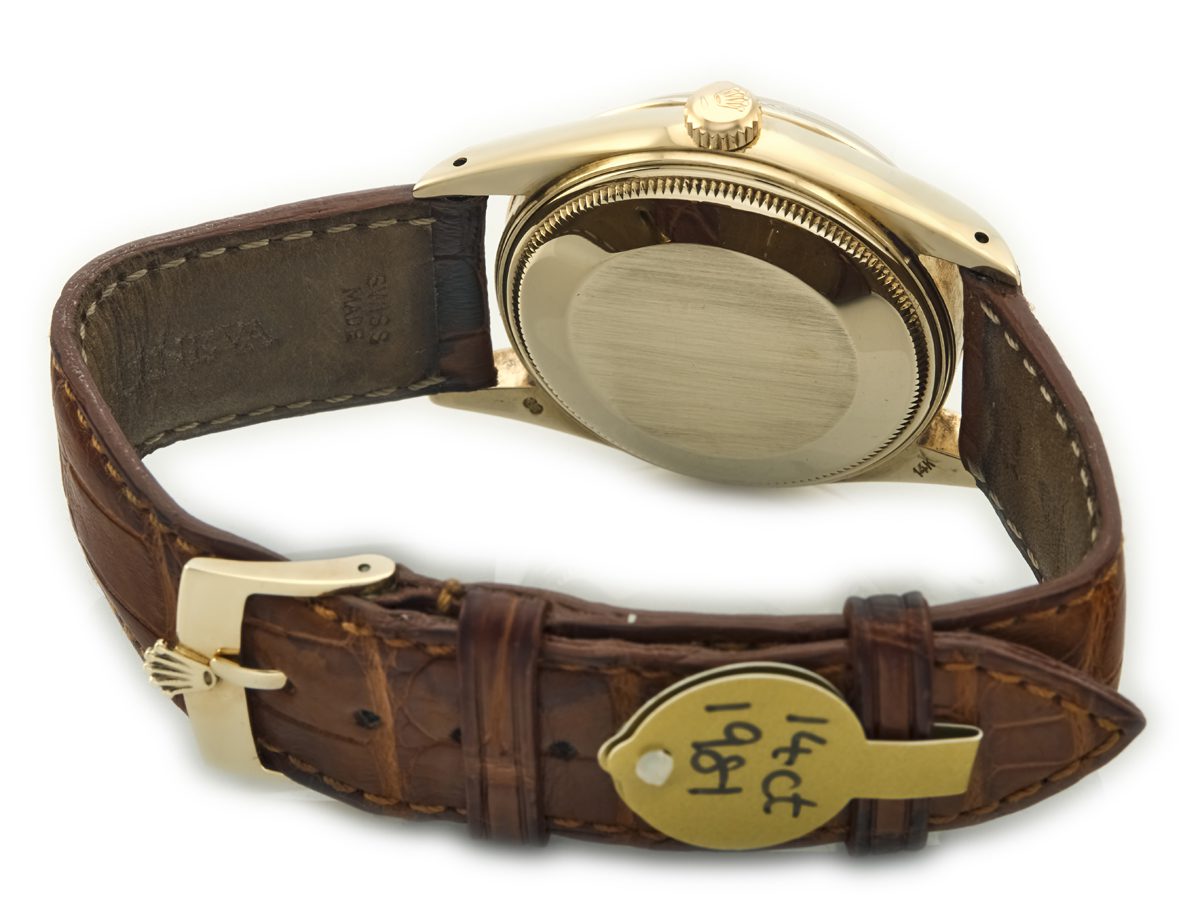 Mens rolex leather strap 2025