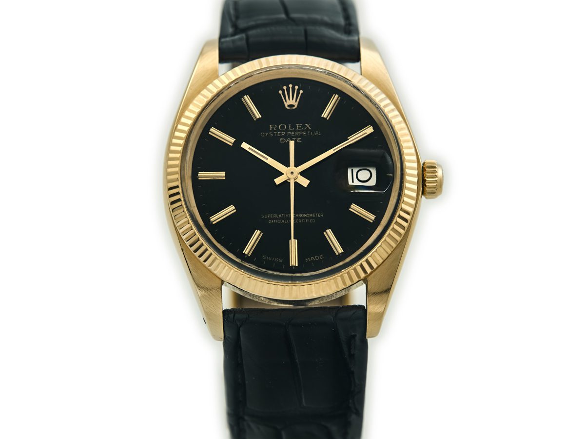 Rolex Oyster Perpetual Date 18ct Cal.1570 1979 | Vintage Gold Watches