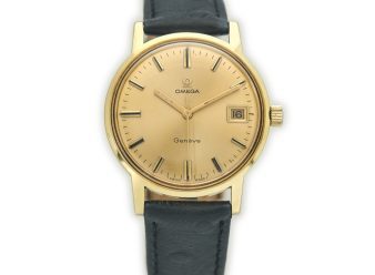 OMEGA Geneve ゴールド腕時計 Boxed 1973 Gold Plated Omega Geneve Automatic Gents Watch | eBay