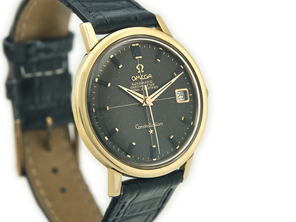 Vintage omega constellation black dial clearance