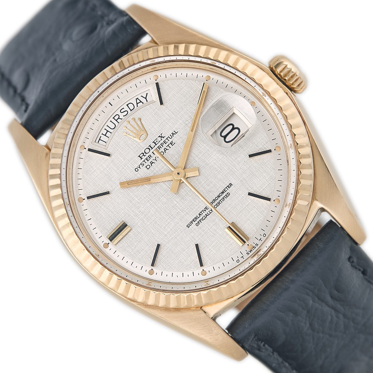 Rolex oyster perpetual day date superlative chronometer officially certified 18k 2025