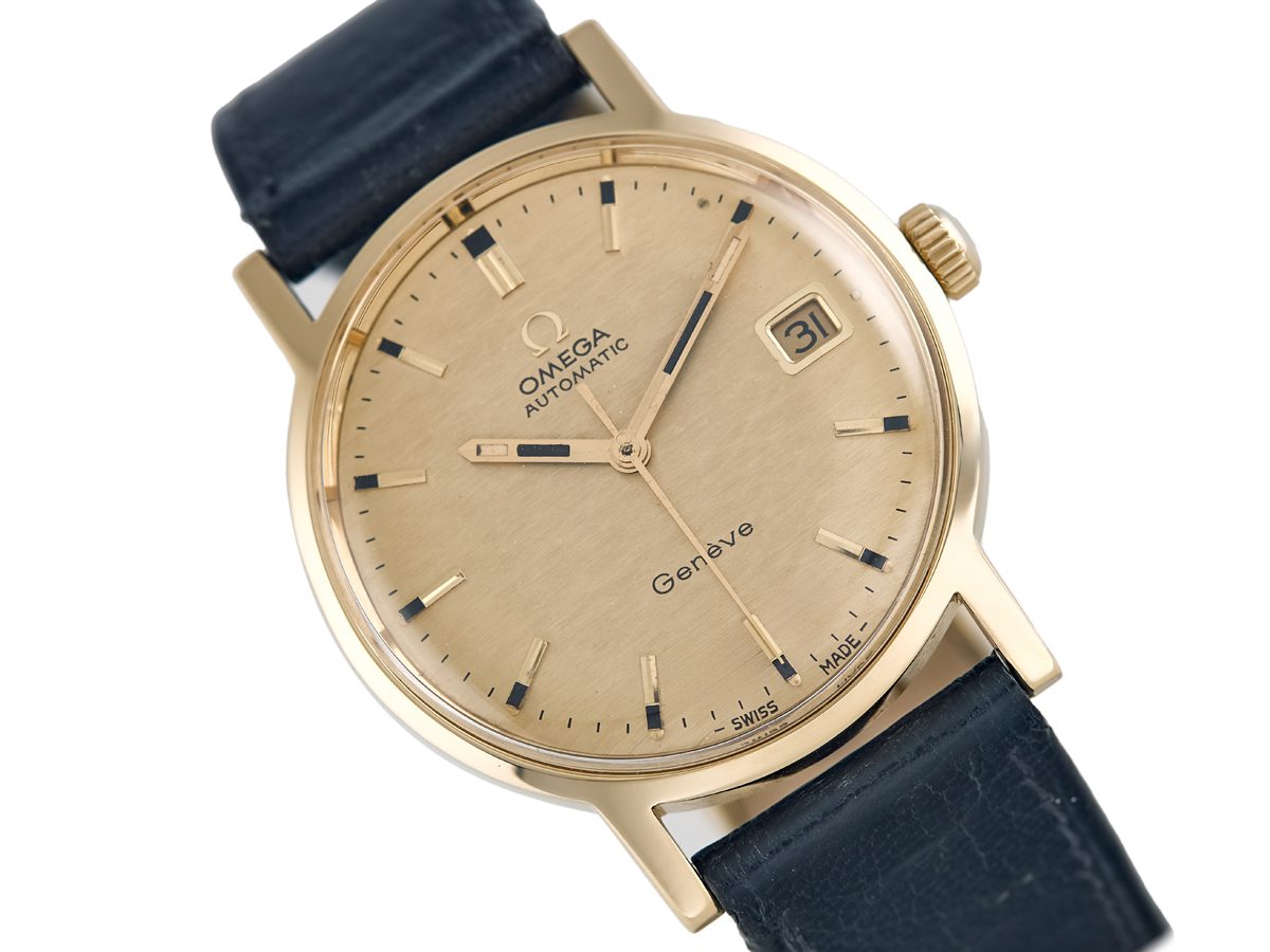 Omega gold watch 1970 on sale