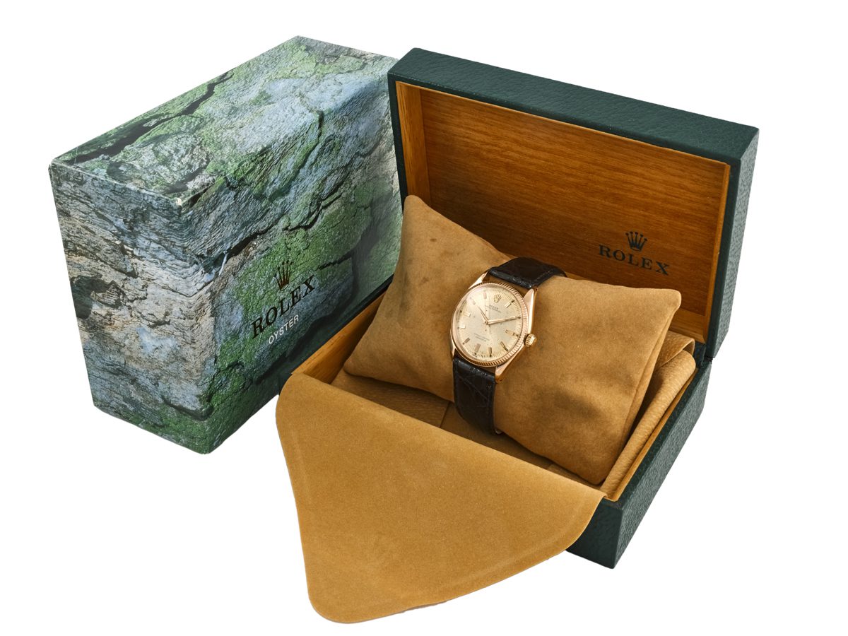 コリアグランドセール 2025 Ref.6567 Perpetual Oyster Rolex 18ct 1956 Gold Pink 時計