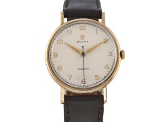 Rolex Precision solid gold bracelet watch vintage ca 1960