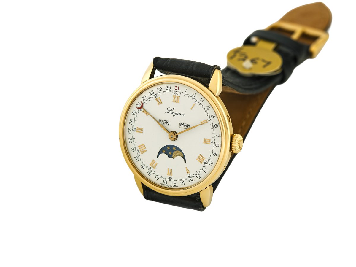 Longines Phase De Lune Cal.895 18ct 1989 | Vintage Gold Watches