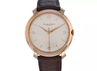 IWC Cal.8541 De Luxe Gold Dial 18ct 1963 with Box & Buckle